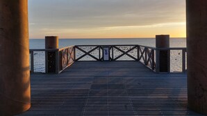 Terrace/patio - Agréable T2 Avec vue sur la mer (Leucate)
