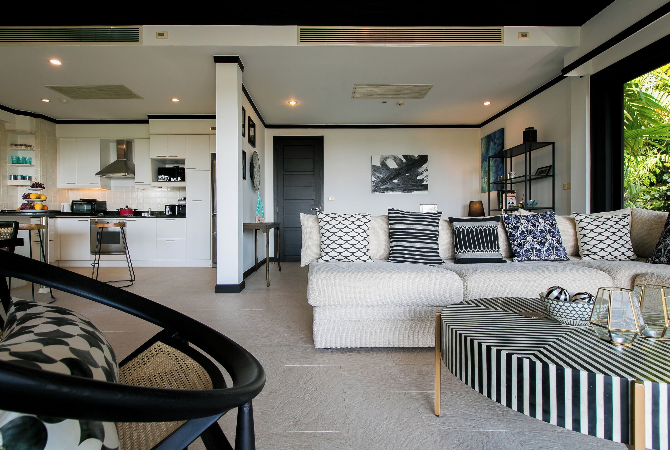 Villa, 2 Bedrooms, Sea View | Living area