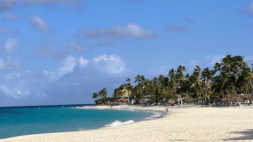 Sun loungers, beach towels