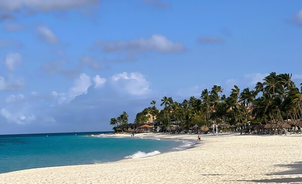 Sun loungers, beach towels