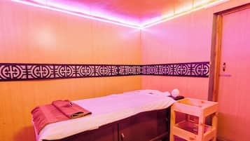 Aromatherapy, deep-tissue massages, Swedish massages, reflexology