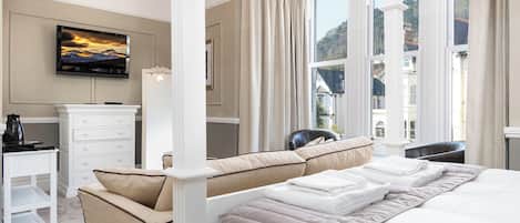 Superior-værelse - bjergudsigt | Mørklægningsgardiner, strygejern/strygebræt, gratis Wi-Fi, sengetøj