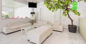 Sitteområde i lobbyen