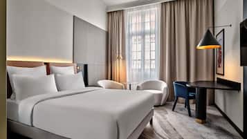 Ropa de cama hipoalergénica y minibar