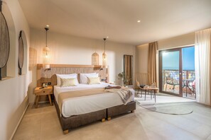 Suite, vistes al mar | Caixa forta a l'habitació, habitacions insonoritzades i wifi gratuïta 