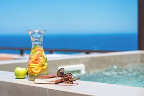Suite, Hot Tub, Sea View | Beach/ocean view - Hotel Pyriá (Hersonissos)