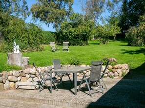 Outdoor dining - 7 Person Holiday Home in Tranekaer (Tranekaer)