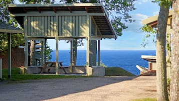 Vue depuis lâhĂ©bergement