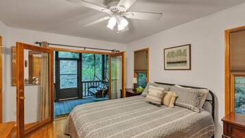Cabin, 2 Bedrooms | 2 bedrooms, desk, laptop workspace, iron/ironing board