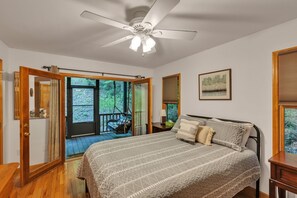Cabin, 2 Bedrooms | 2 bedrooms, desk, laptop workspace, iron/ironing board