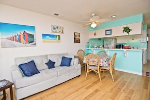Smart TV - Queens Court 1208 - oceanfront condo 2BR 2BA scenic Emerald Isle! (Emerald Isle)