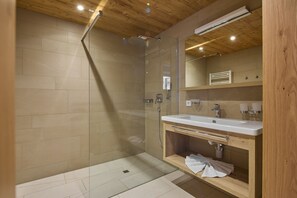 Douche, sèche-cheveux, papier toilette