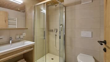 Dusche, Haartrockner, Toilettenpapier