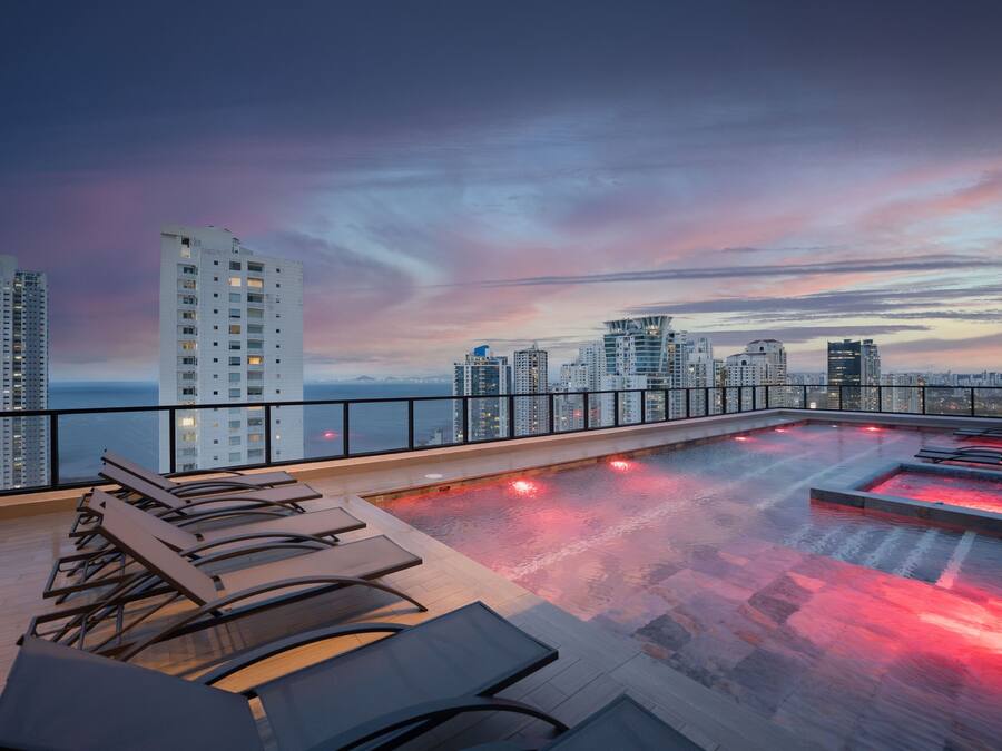 Piscina en la azotea