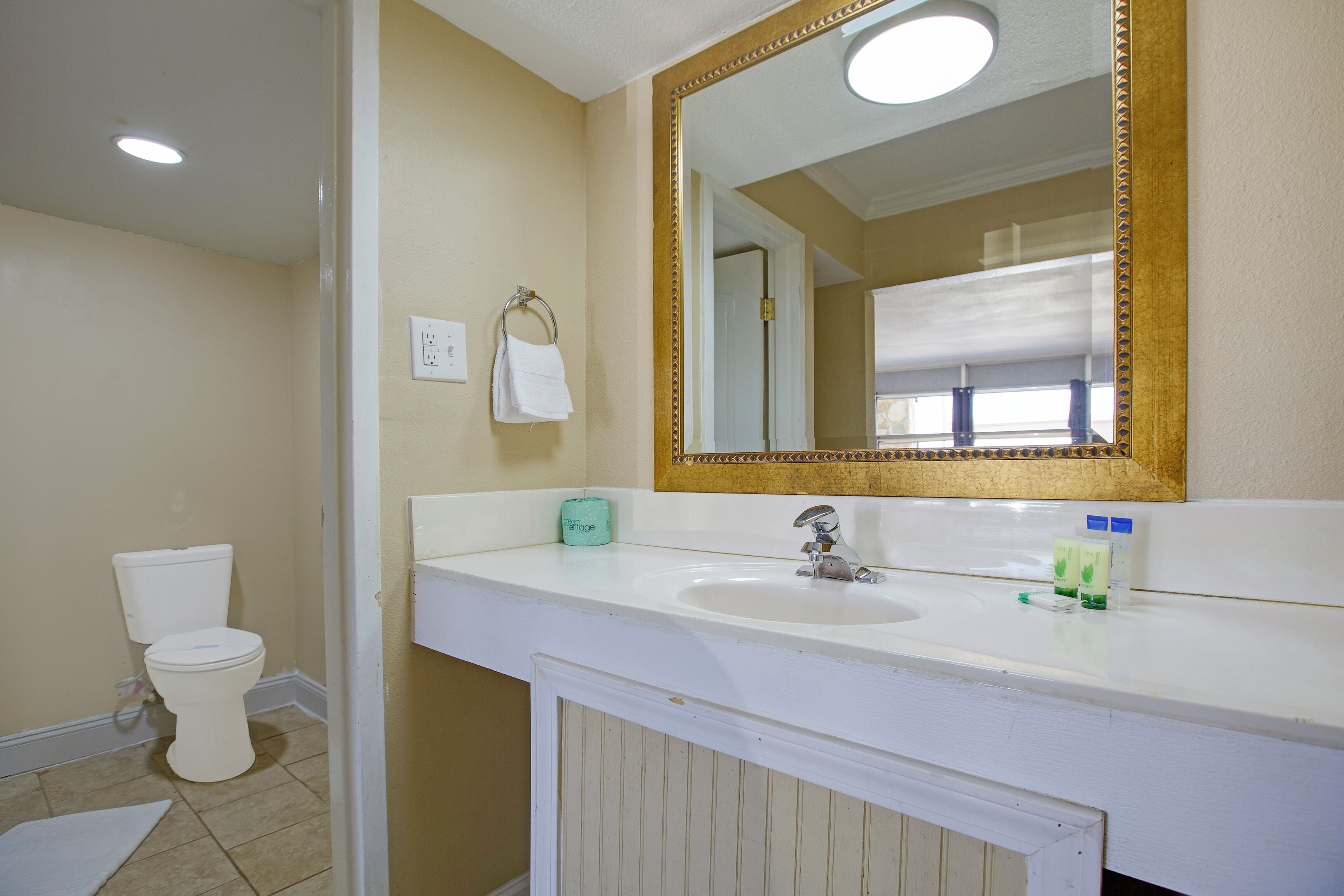 Free toiletries, hair dryer (on request), towels