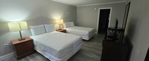 Room (2 Queen Bed & 1 Full Bed) | Desk, iron/ironing board, free WiFi, bed sheets - Riverside Inn and Suites Danville Virginia (Danville)