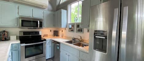 Microwave, oven, stovetop, dishwasher