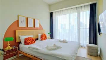 2 slaapkamers, een strijkplank/strijkijzer, wifi, beddengoed