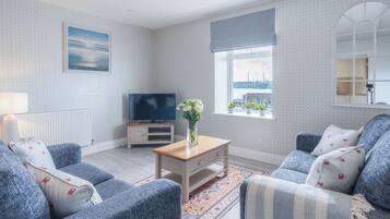 Smart TV de 32 pulgadas con canales por cable y piso con calefacción