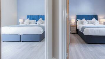 2 quartos, roupas de cama premium, roupa de cama