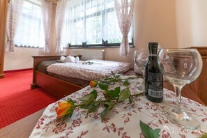 1 makuuhuone, vuodevaatteet