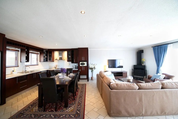 Open space Living Room with Kitchen and Dining Area