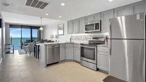 Condo, Multiple Beds (Breath-taking beachfront condo with p) | Private kitchen - Breath-taking Beachfront Condo With Pool/spa/views (Marco Island)