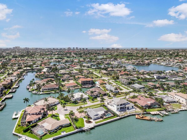 Aerial view - 451 Pepperwood Court (Marco Island)