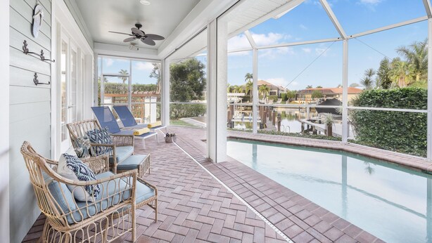 House, Multiple Beds (Coastal two-story home on water with ) | Property grounds - Coastal Two-story Home on Water With Pool/dock (Marco Island)