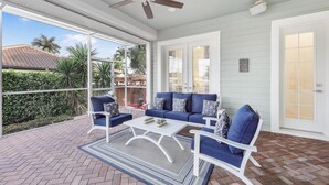 House, Multiple Beds (Coastal two-story home on water with ) | Terrace/patio - Coastal Two-story Home on Water With Pool/dock (Marco Island)