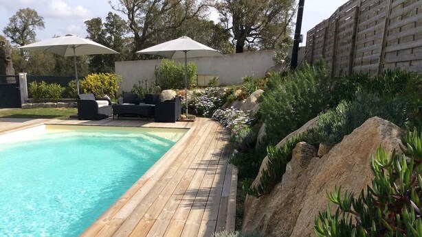 Piscine extérieure, piscine chauffée