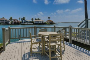 Condo (2 Bedrooms) | Outdoor dining - Coastal Cozy and a View by Silver Sands Vacation Rentals (Corpus Christi)