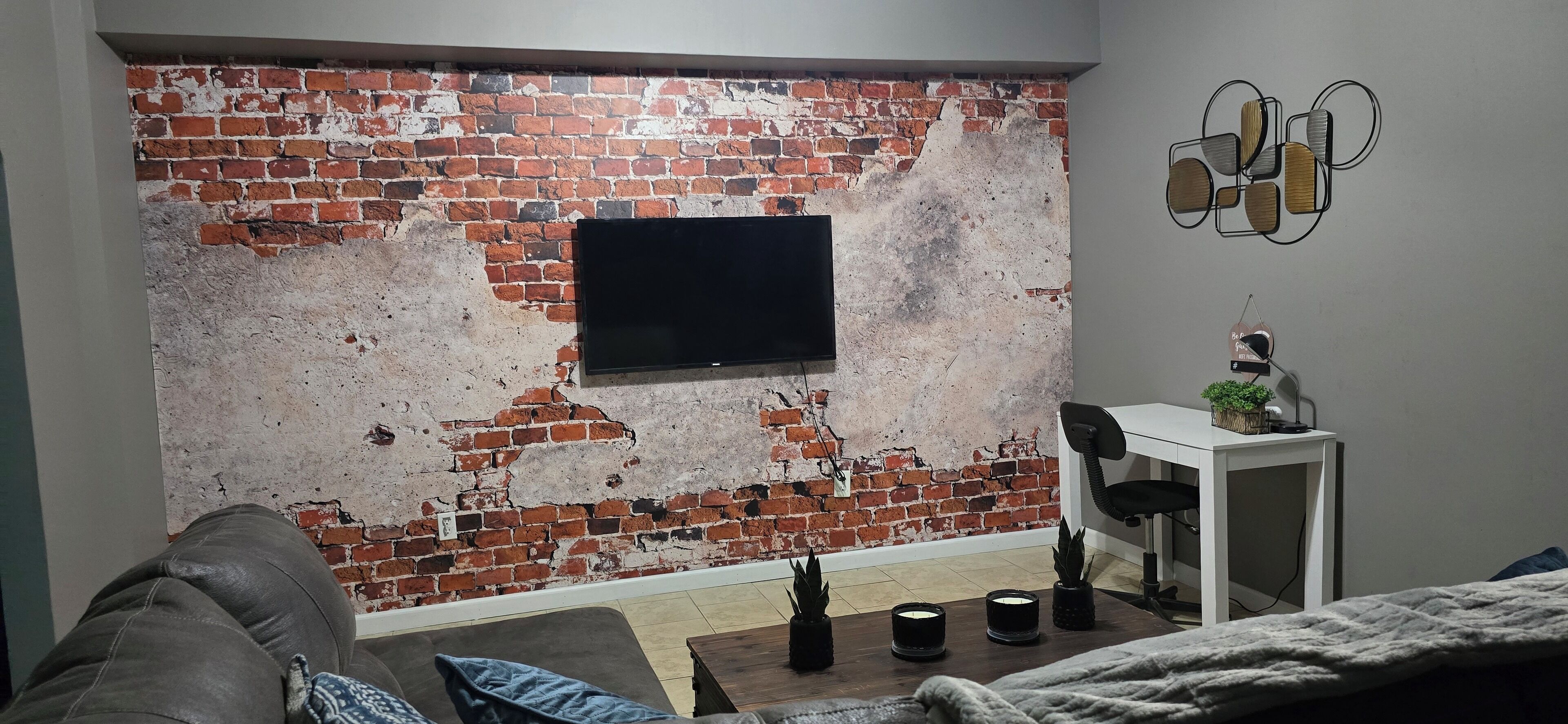 TV connectée, cheminée