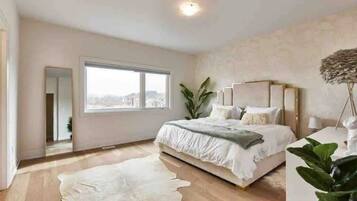 4 chambres, fer et planche à repasser, literie fournie