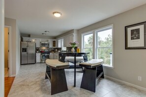 Fridge, microwave, oven, stovetop - “Crescent Moon” - 5BR – established, top rated, dog friendly, 5 min walk to beach! (Folly Beach)