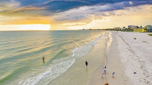 Sun loungers, beach towels