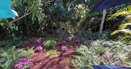 Jungle Geodome with private bathroom, deck, and garden.