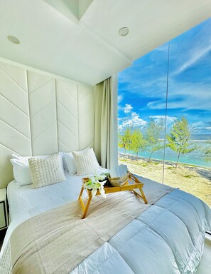 2 bedrooms, in-room safe, iron/ironing board, free WiFi - LAZZLLA Beachfront ocean view 2BR apartment (Hulhumale city Kaafu)