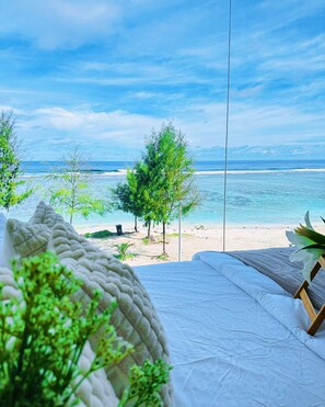Beach towels - LAZZLLA Beachfront ocean view 2BR apartment  (Hulhumale city Kaafu)