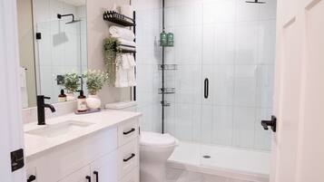 Hair dryer, towels