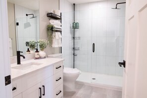Hair dryer, towels