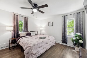 5 dormitorios, tabla de planchar con plancha, wifi gratis y ropa de cama