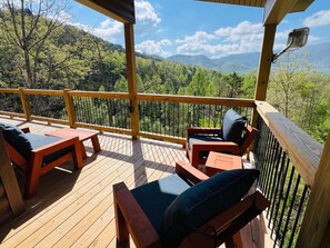 Cabin, Multiple Beds, Hot Tub, Mountain View | Balcony - A Tyme to Chill (Sevierville)