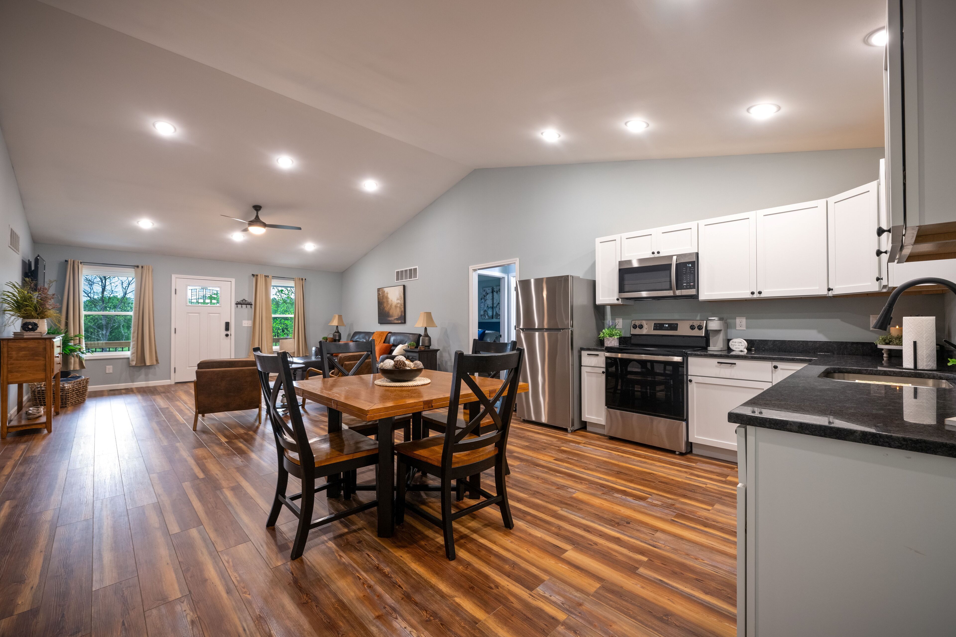 Microwave, oven, stovetop, dishwasher