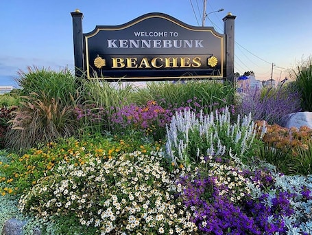 Property grounds. Sunny, private apartment. Walk to Kennebunk Village. Close to beaches.