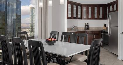 Formula 1 is in town.
Stay in a one bedroom Villa over looking the strip & race