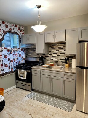 Fridge, microwave, oven, stovetop - 2BR Apt Located in the Heart of Brooklyn, 30 Minutes From Midtown & Pets Allowed (Brooklyn)