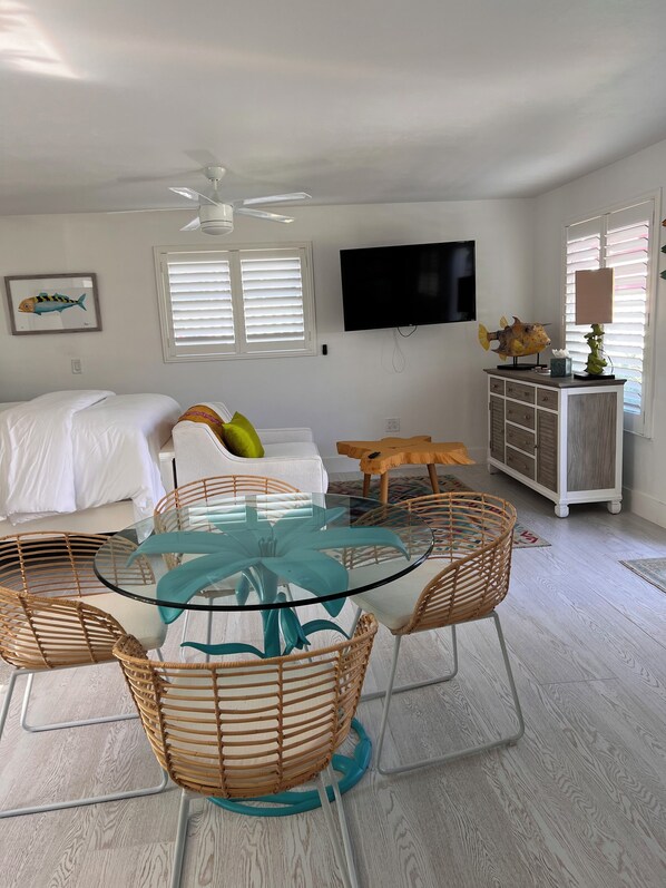 1 bedroom, iron/ironing board, travel crib, free WiFi