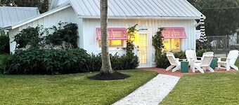 The Historic Coquina Cottages C is 2 Blocks to the Beach, 5th Avenue and 3rd St.