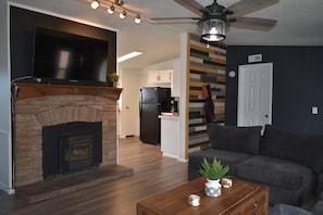 TV connectée, cheminée